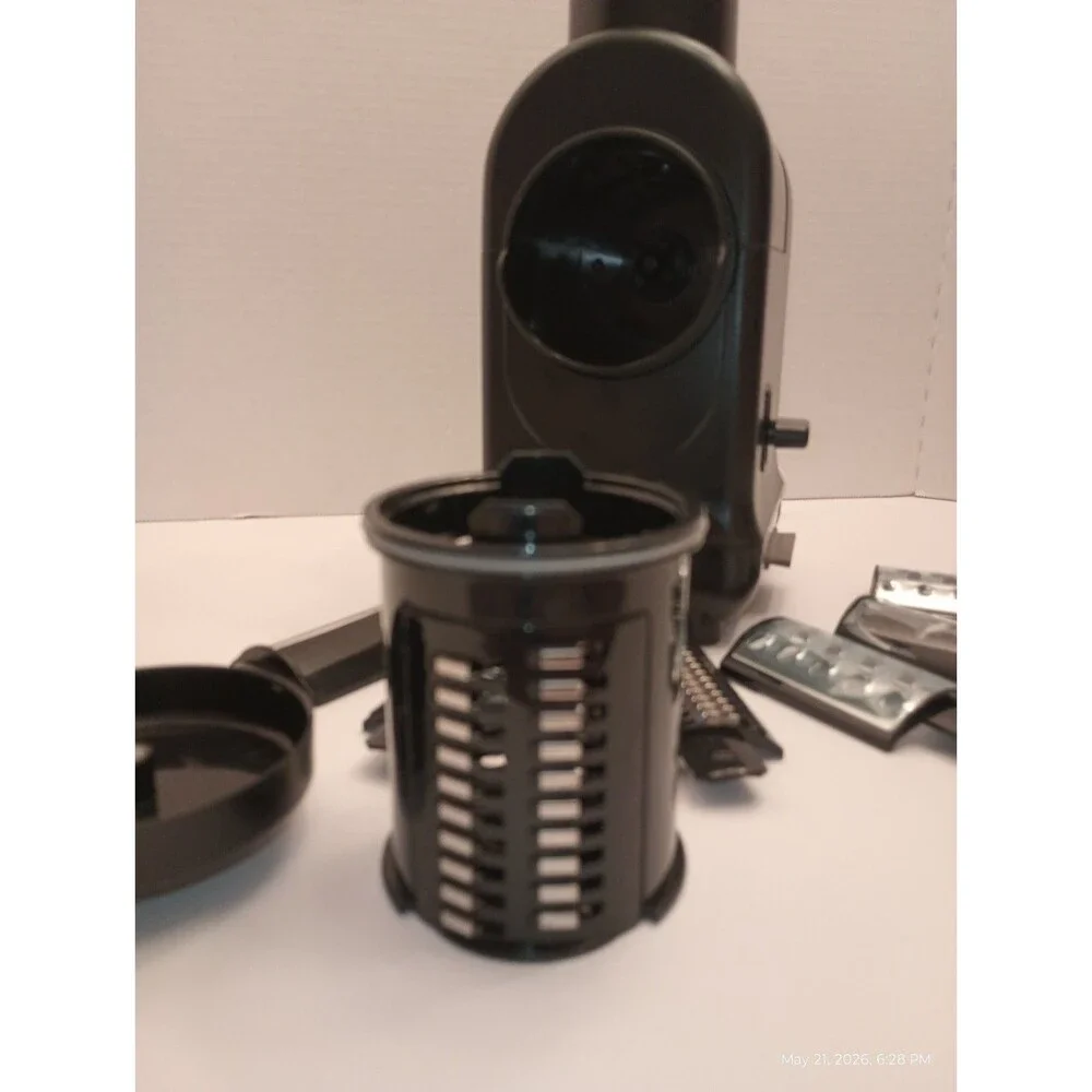 CURTIS STONE  Electric Grater - Black with 6 Interchangeable Blades